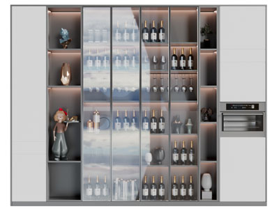现代装饰酒柜
