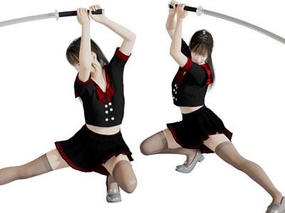 挥剑的女孩人物