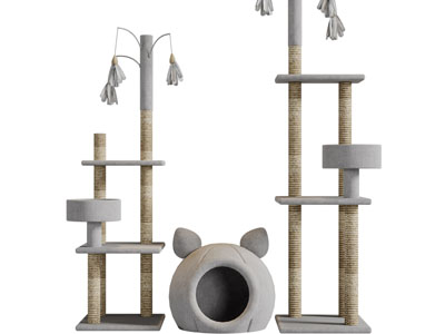现代猫窝、猫爬架生活用品