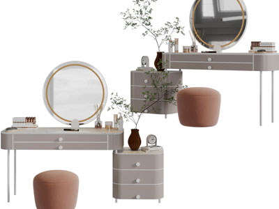 新中式化妆梳妆台