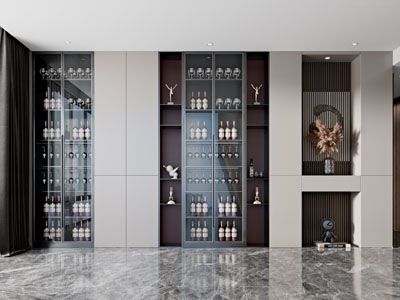 现代装饰酒柜