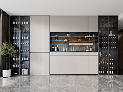 现代装饰酒柜