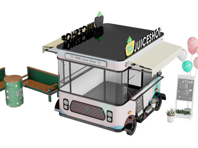 现代售卖车3d模型 现代售卖车