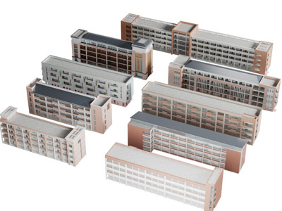 现代办公建筑大楼