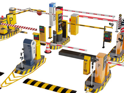 现代停车场智能遥控门档