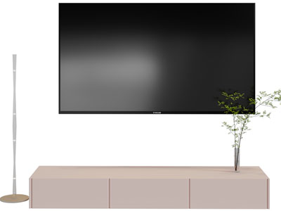 现代电视柜、电视机