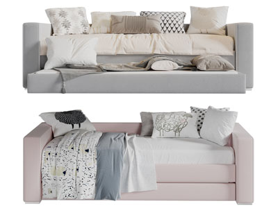 现代布艺多人沙发3d模型 现代布艺多人沙发