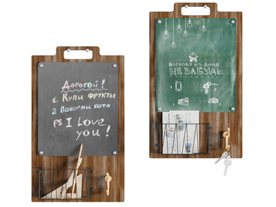 北欧实木涂鸦板墙饰挂件