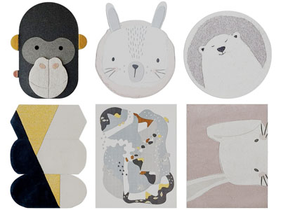 北欧儿童卡通动物墙饰挂件