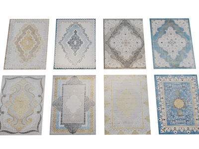 中东民族风情图案的长方形地毯3d模型 中东民族风情图案的长方形地毯