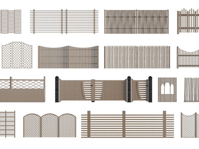 现代实木隔断护栏围栏
