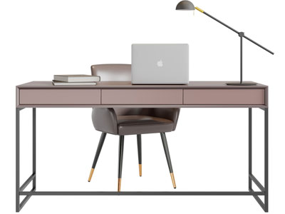 新中式书桌椅组合