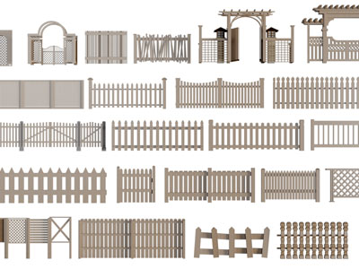 新中式实木围栏、栅栏、栏杆、护栏