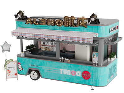 现代售卖车商业设备3d模型 现代售卖车商业设备