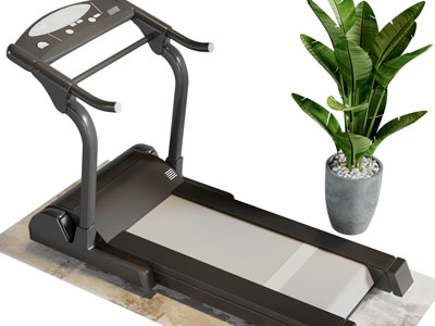 现代跑步机健身器材3d模型 现代跑步机健身器材