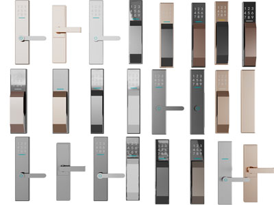 现代智能密码锁、门锁3d模型 现代智能密码锁、门锁