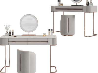 现代轻奢化妆梳妆台