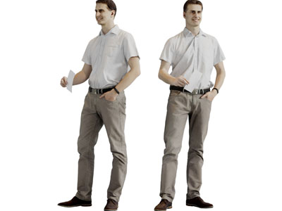 微笑的男人人物