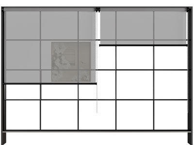 现代拉帘、卷帘3d模型 现代拉帘、卷帘