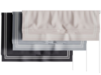 新中式拉帘、窗帘3d模型 新中式拉帘、窗帘