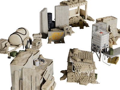 现代军事用品武器3d模型 现代军事用品武器