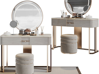 现代轻奢化妆梳妆台