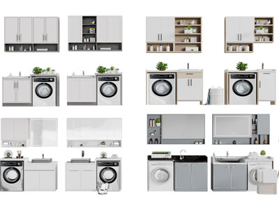 洗衣机收纳装饰柜