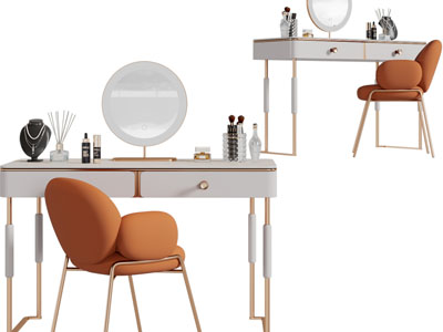 侘寂风化妆梳妆台