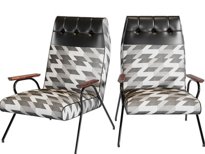 现代复古休闲椅子