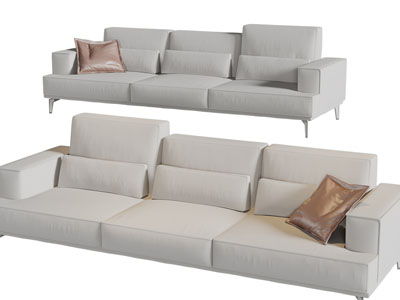 现代多人沙发3d模型 现代多人沙发