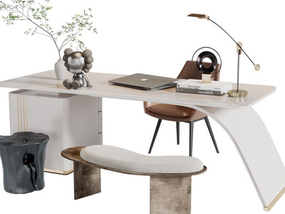 侘寂风老板桌、老板台