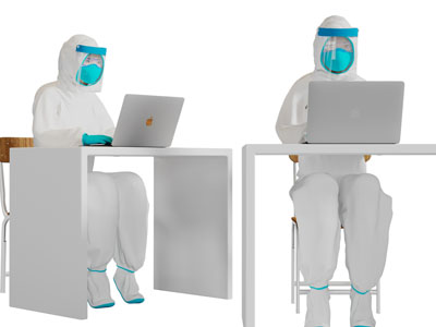 现代防疫检测人员人物