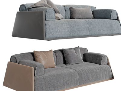 现代多人沙发3d模型 现代多人沙发