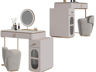 现代轻奢化妆梳妆台