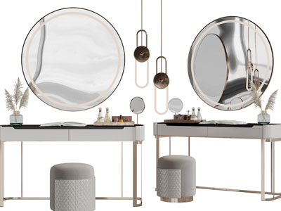 现代轻奢化妆梳妆台