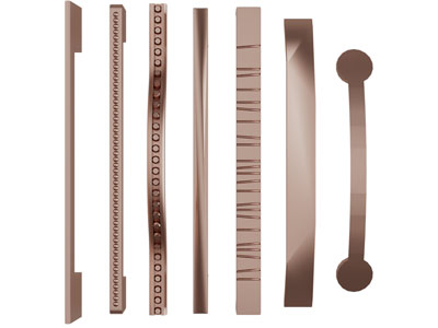 新中式拉手3d模型 新中式拉手