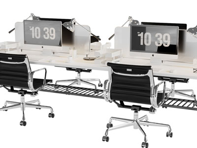 现代办公电脑桌椅组合