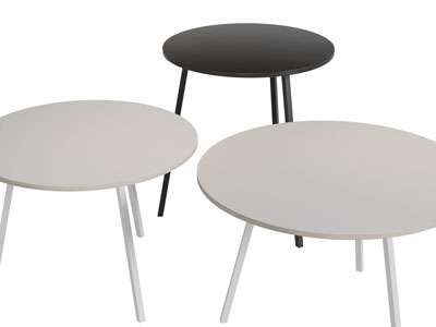 现代圆形茶几3d模型 现代圆形茶几