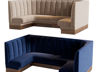 现代多人位卡座