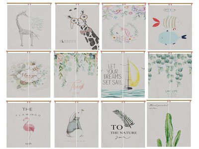 北欧门帘、挂帘3d模型 北欧门帘、挂帘