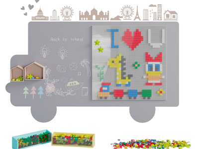 现代乐高积木墙饰挂件