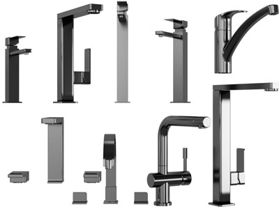 现代弯头水龙头3d模型 现代弯头水龙头