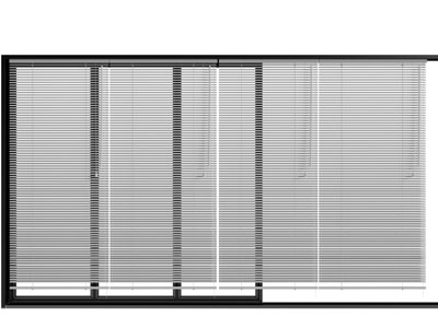 现代百叶窗帘3d模型 现代百叶窗帘