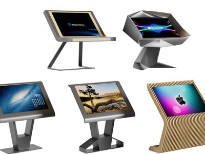 现代一体机、触屏查询机3d模型 现代一体机、触屏查询机