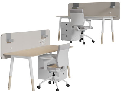 现代学生书桌椅组合