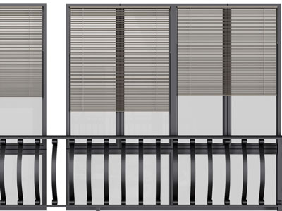 北欧百叶窗帘、楼梯栏杆护栏3d模型 北欧百叶窗帘、楼梯栏杆护栏