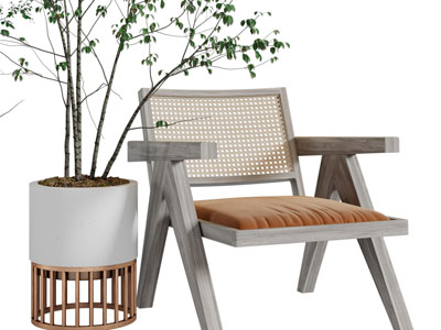 侘寂风休闲椅子