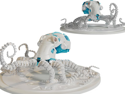 现代儿童机械章鱼玩偶玩具