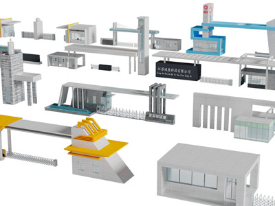 现代大门、保安亭