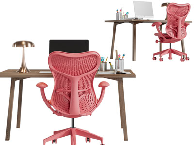 现代书桌椅组合